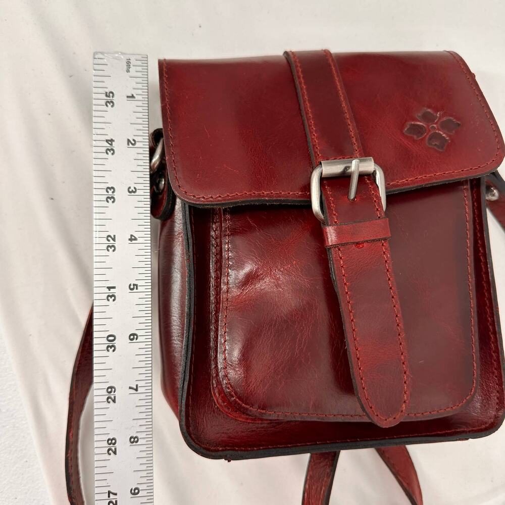 Patricia Nash Lari Oxblood Red Leather Crossbody Satchel Purse - Picture 6 of 13